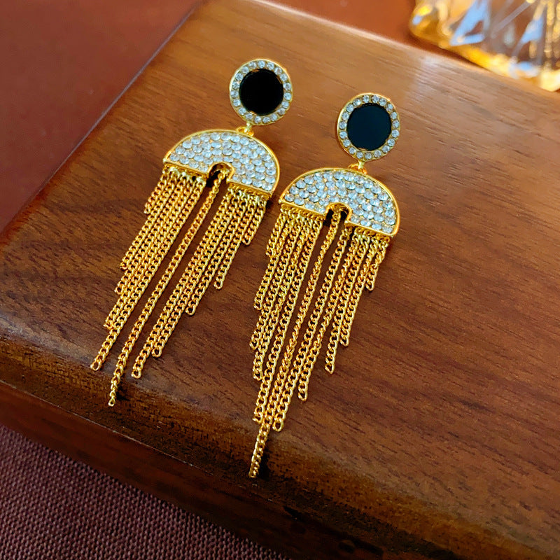 Metal Tassel Earrings