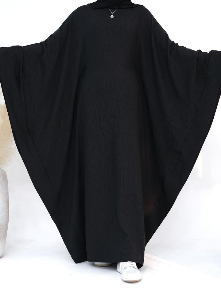 Tight-Waist Batwing Sleeve Dress Kaftan