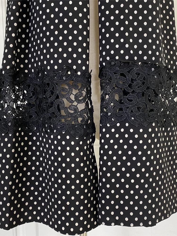 Women's Lace Stitching Polka Dot Hijab
