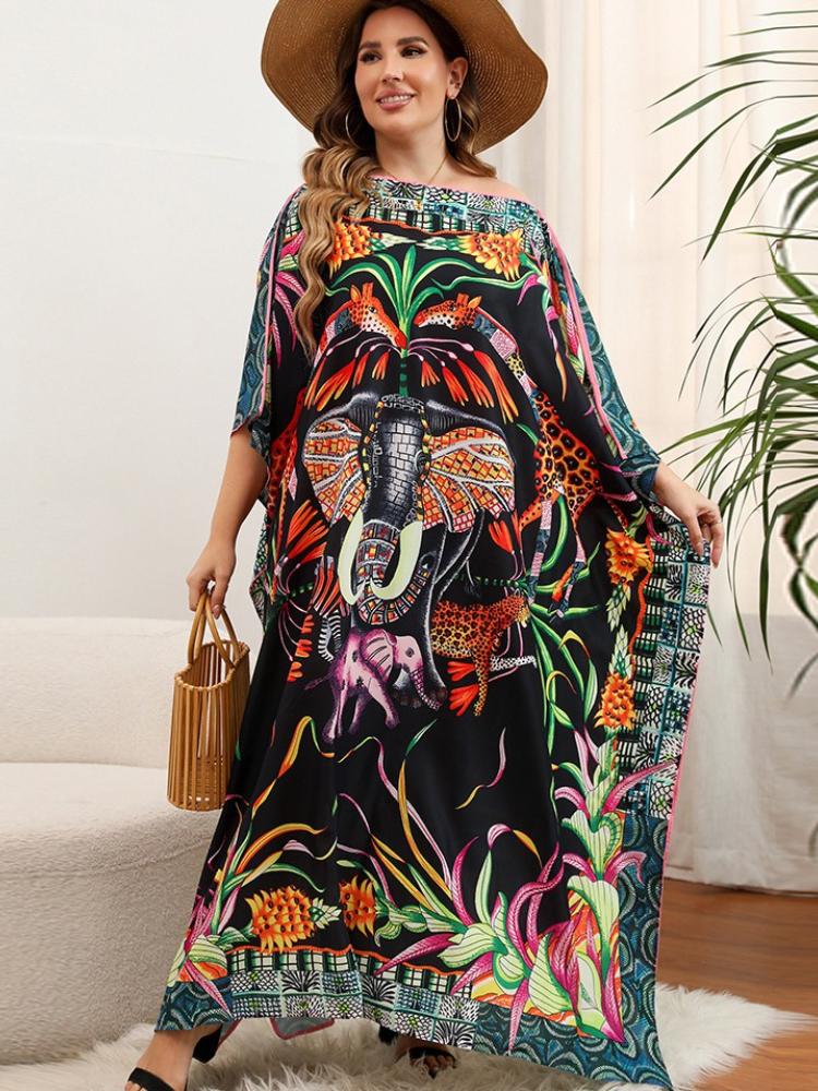 Large Dolman-Sleeve Dress