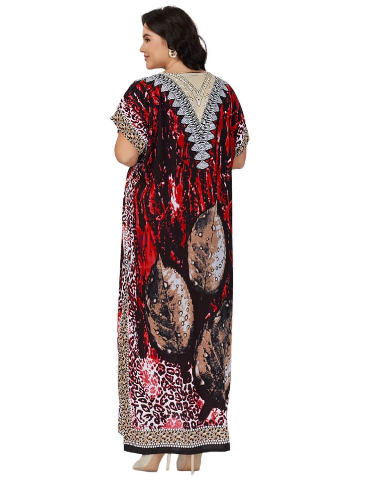 Women's Casual Printed Plus Size Dress