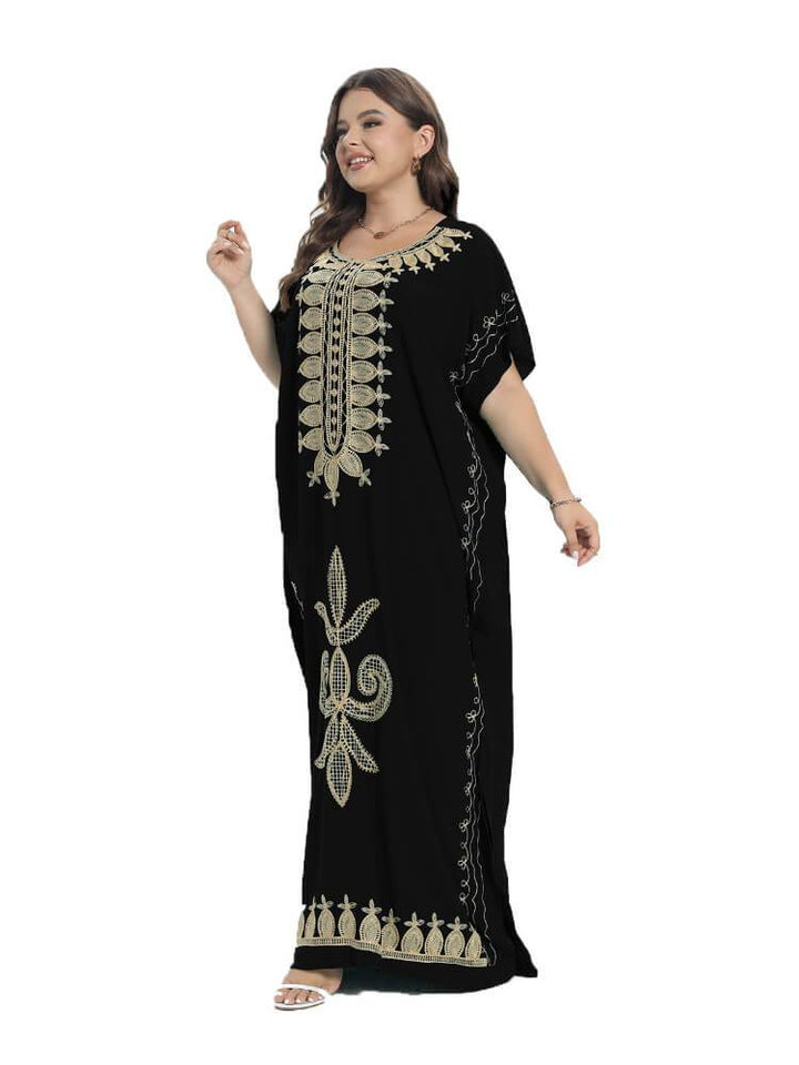 Casual Elegant Round Neck Plus Size Abaya