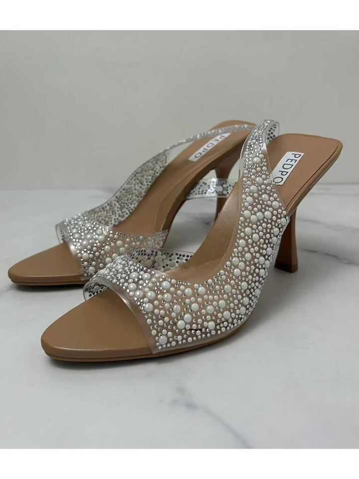 French Crystal Sandals