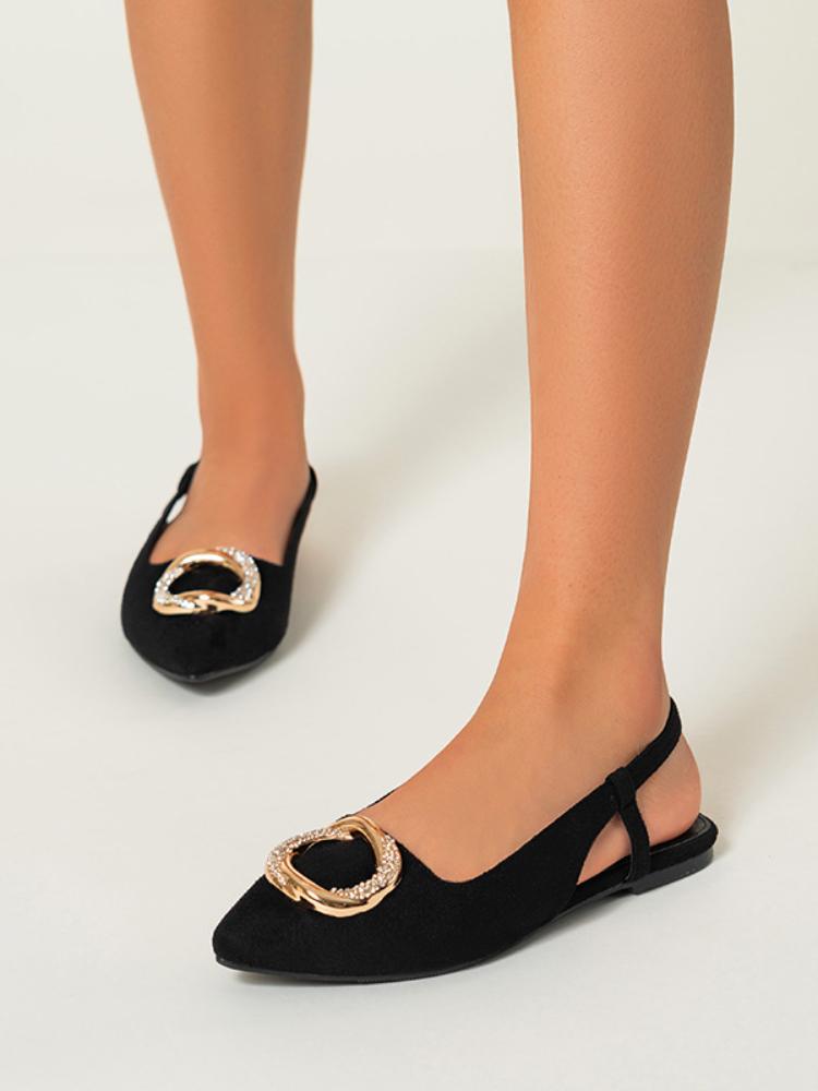Non-Slip Toe-Covered Flat Sandals