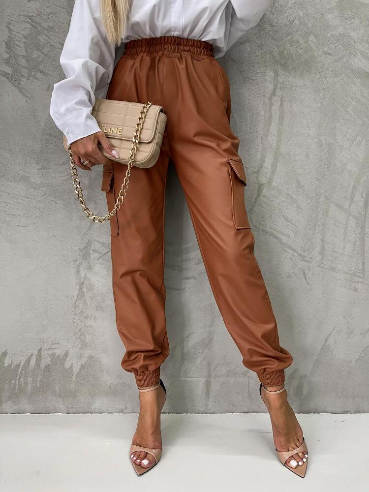 Women's Casual Solid Color Straight Pants