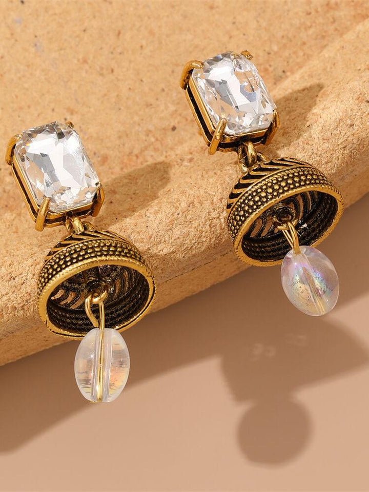 Women's Bell Shape Rhinestone Earrings