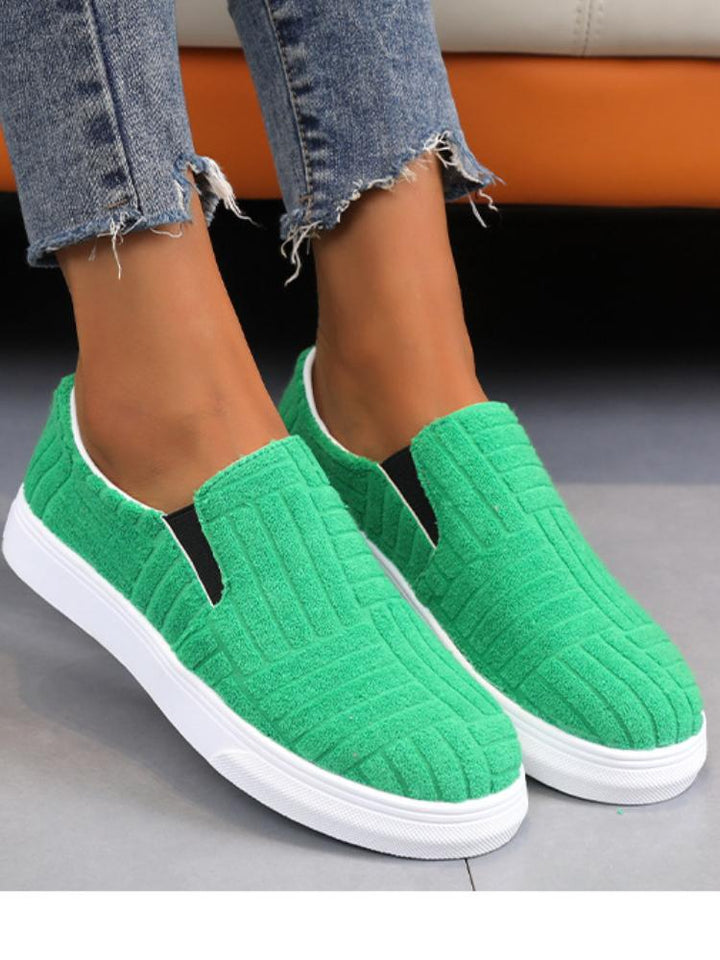 Shallow Flat Slip-On Loafers Flats