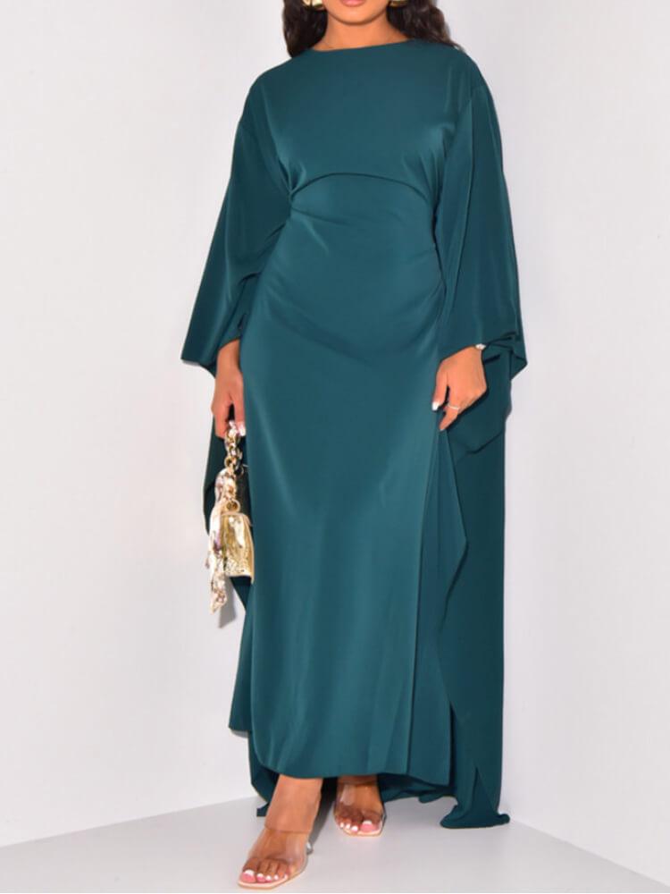 Women's Casual Loose Solid Color Maxi Dress