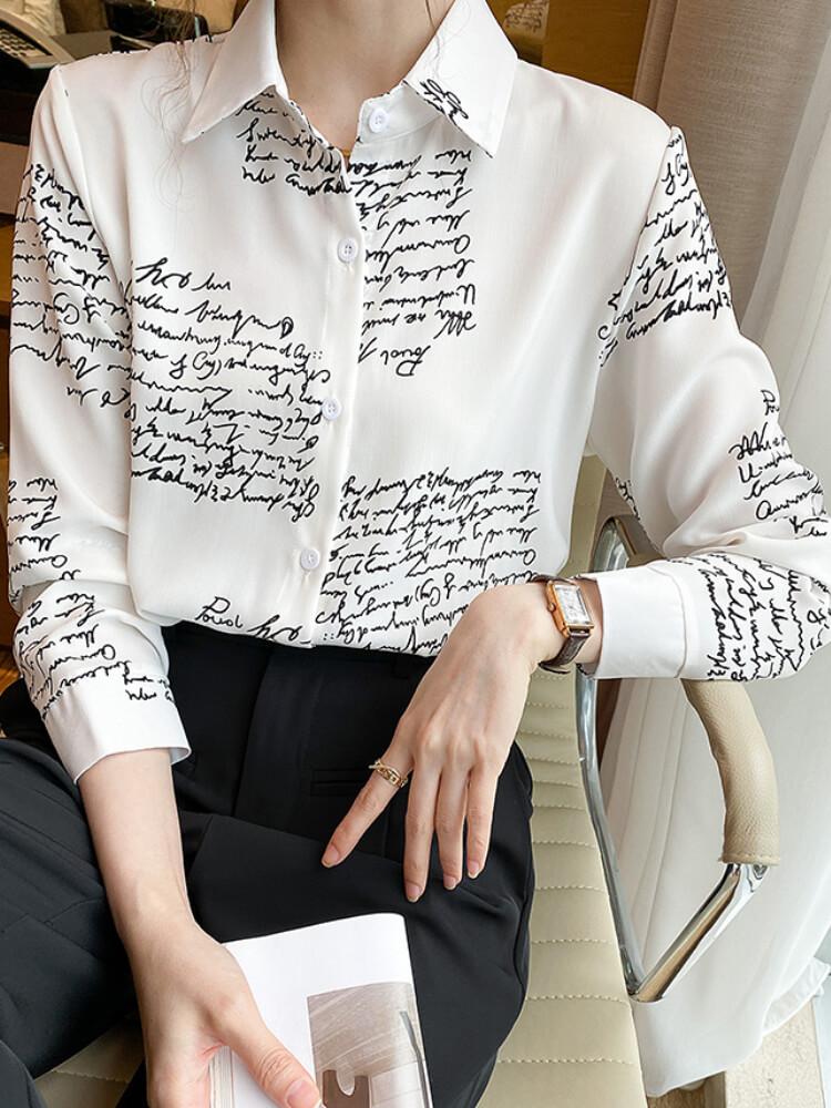 Women's Printed Chiffon Shirt