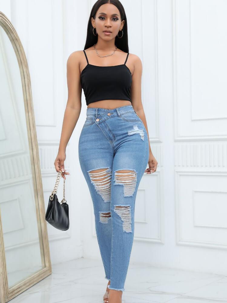 Women's High-Waisted Skinny Jeans