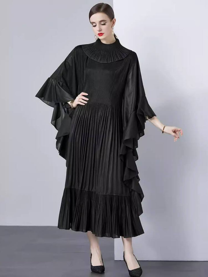 Women's Ruffle Dolman-Sleeve Dress