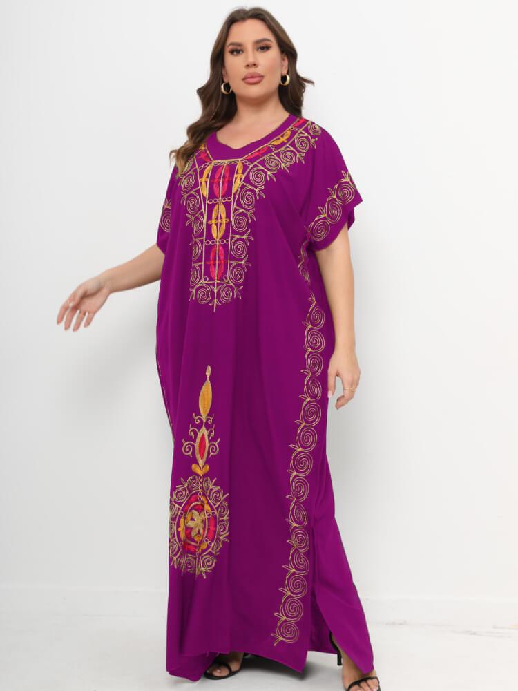 Women's Casual Plus Size Dress(With Hijab)
