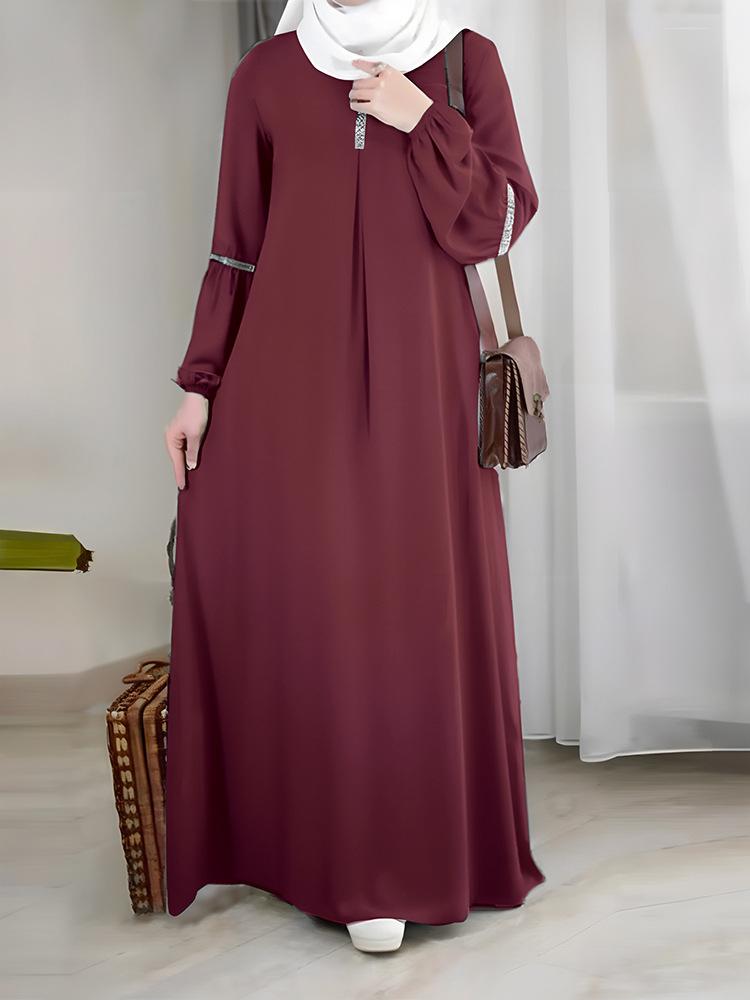 Long Sleeve Sequin Dress Jalabiya
