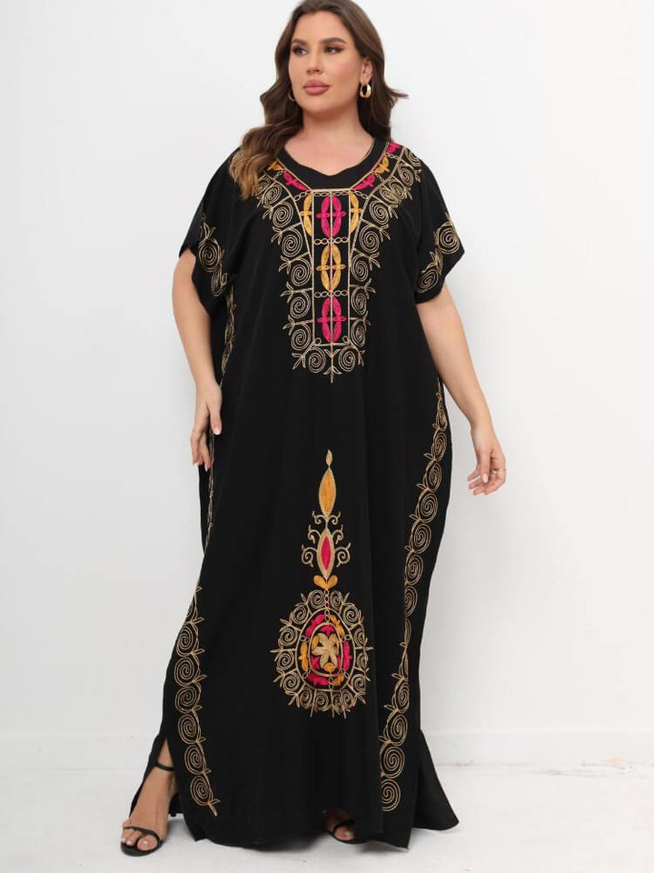 Women's Casual Plus Size Dress(With Hijab)