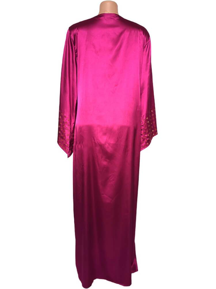 Women's Silk Heavy-Duty Rhinestone Dress
