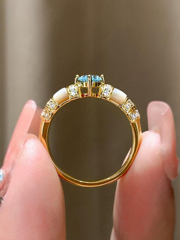 Zircon Ring With Round Opening