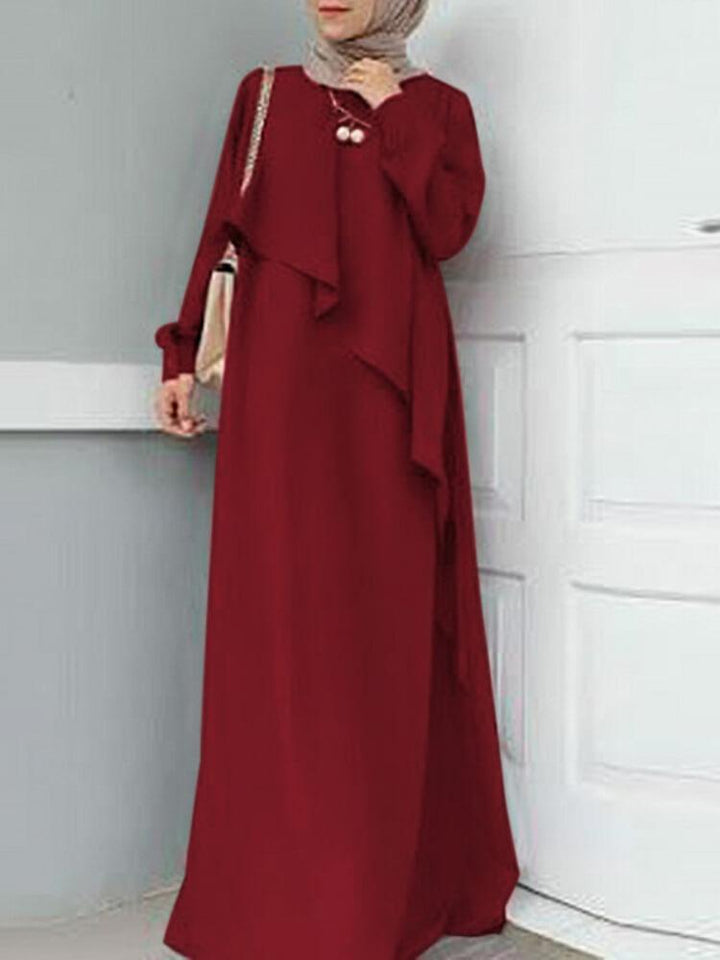 Women's Elegant Solid Color Robe Kaftan