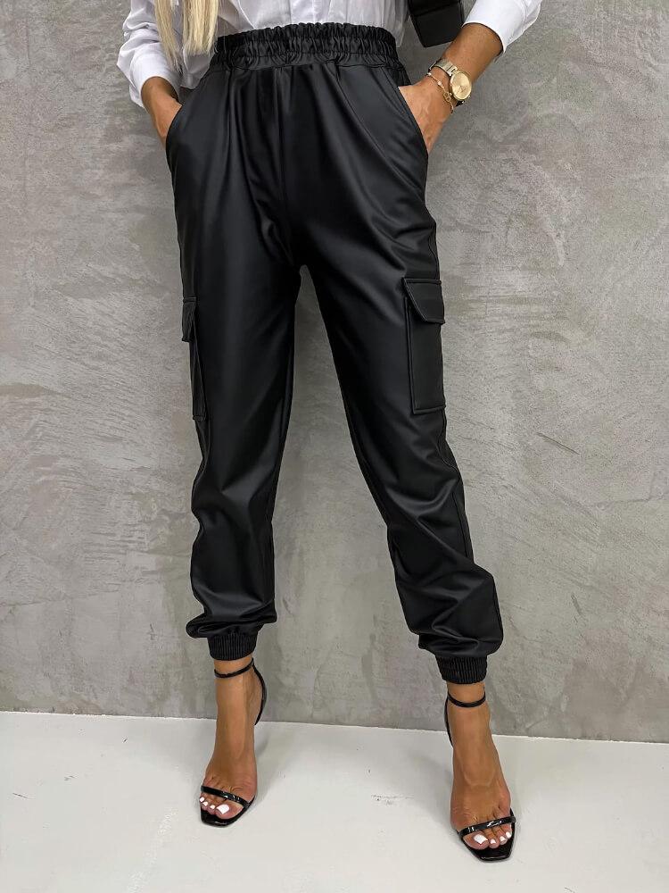 Women's Casual Solid Color Straight Pants