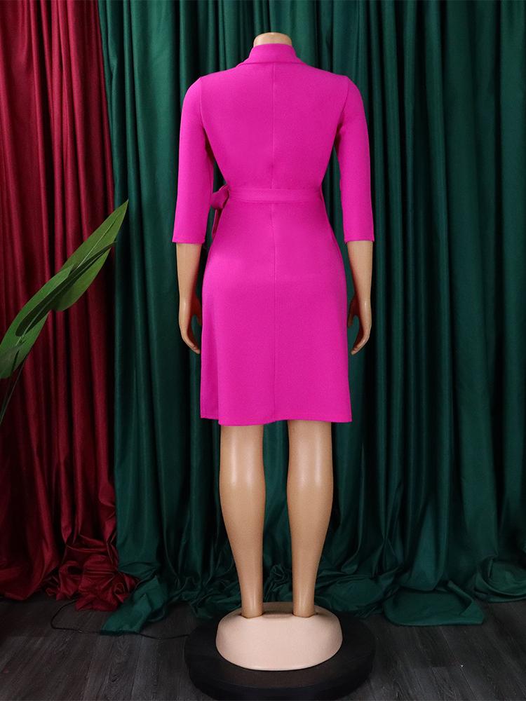 Women's Casual Tight-Waisted Mini Dress