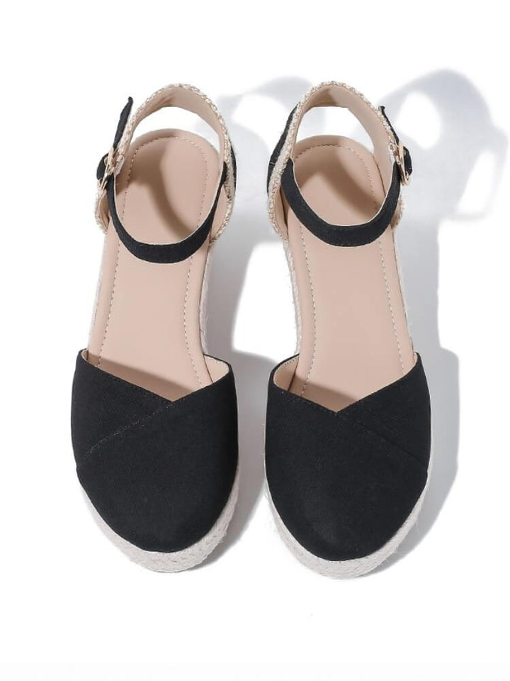 Wedge-Heeled Platform Tappy Sandals
