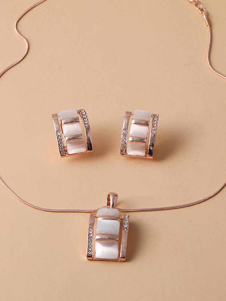Necklace Earrings Two-Piece Set