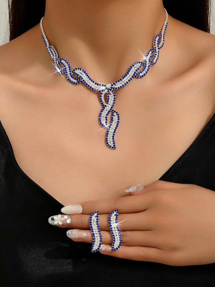 Women's Elegant Necklace Earrings Jewelry Sets