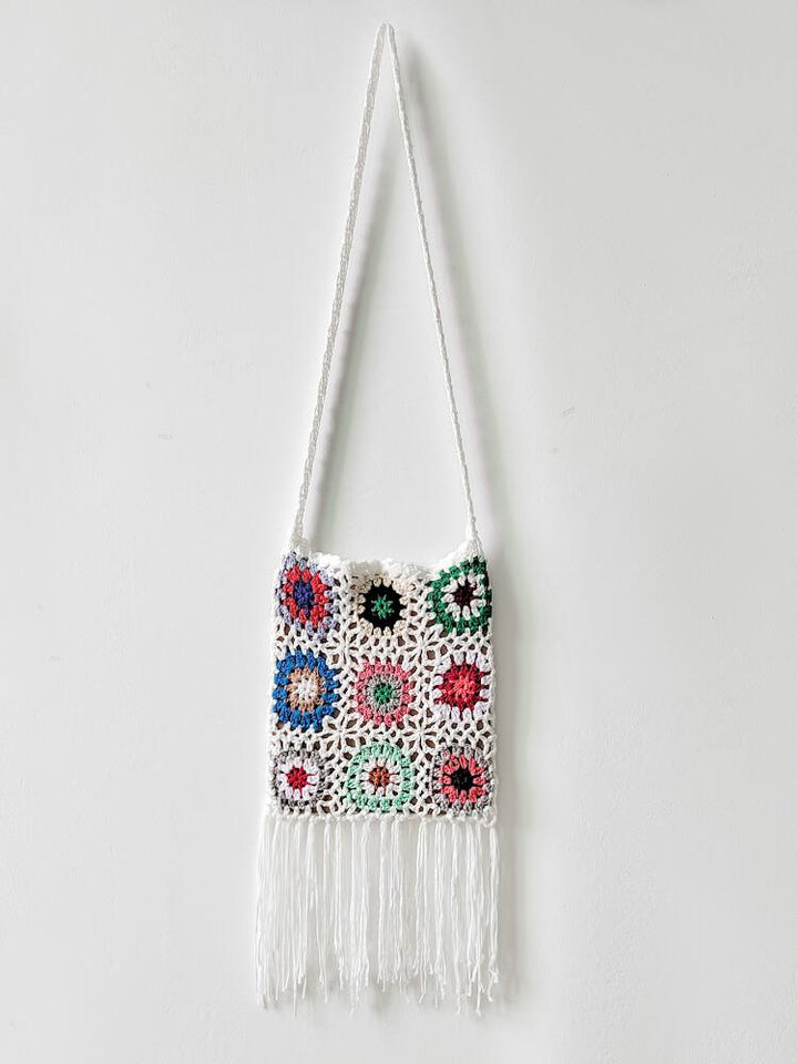 Women's Hand Crochet Woven Shoulder Bag