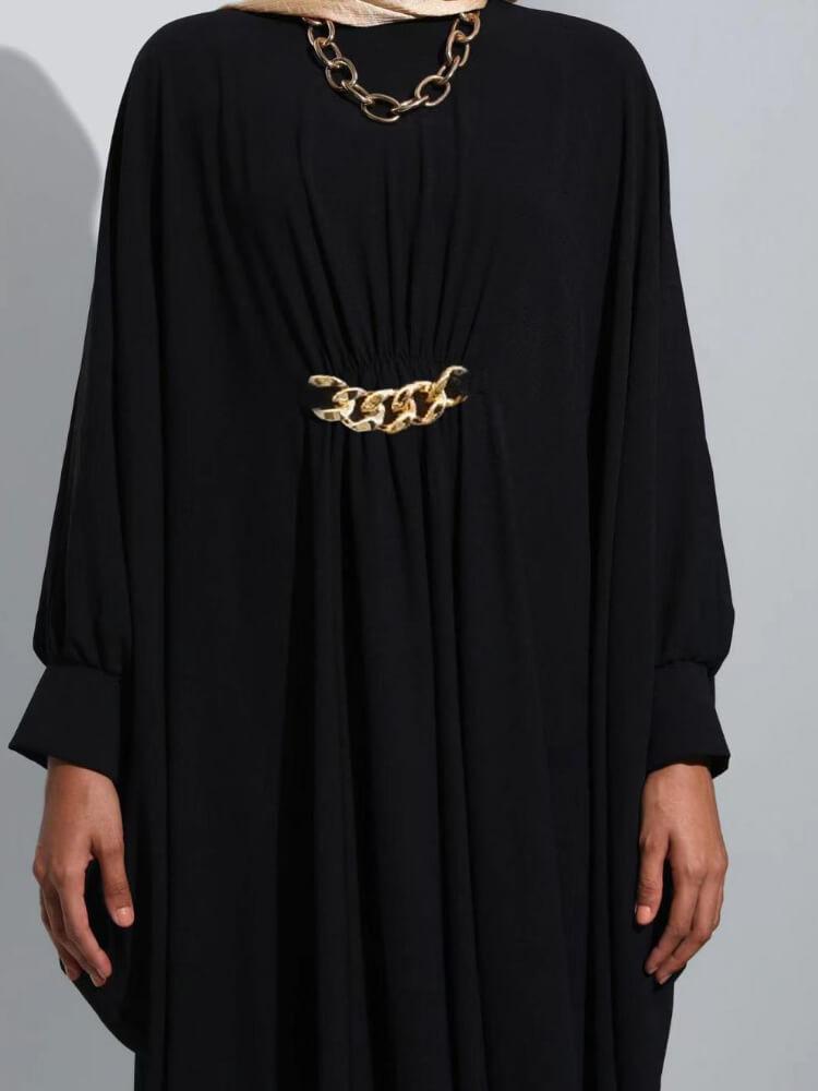 Pullover Loose Batwing Sleeve Maxi Dress Jalabiya