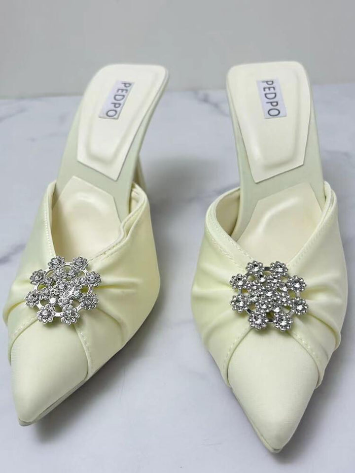 Women's Snowflake Diamond Heeled Sandals