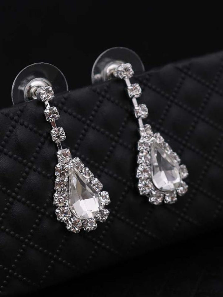 Water Drop Pendant Necklace Earring Set