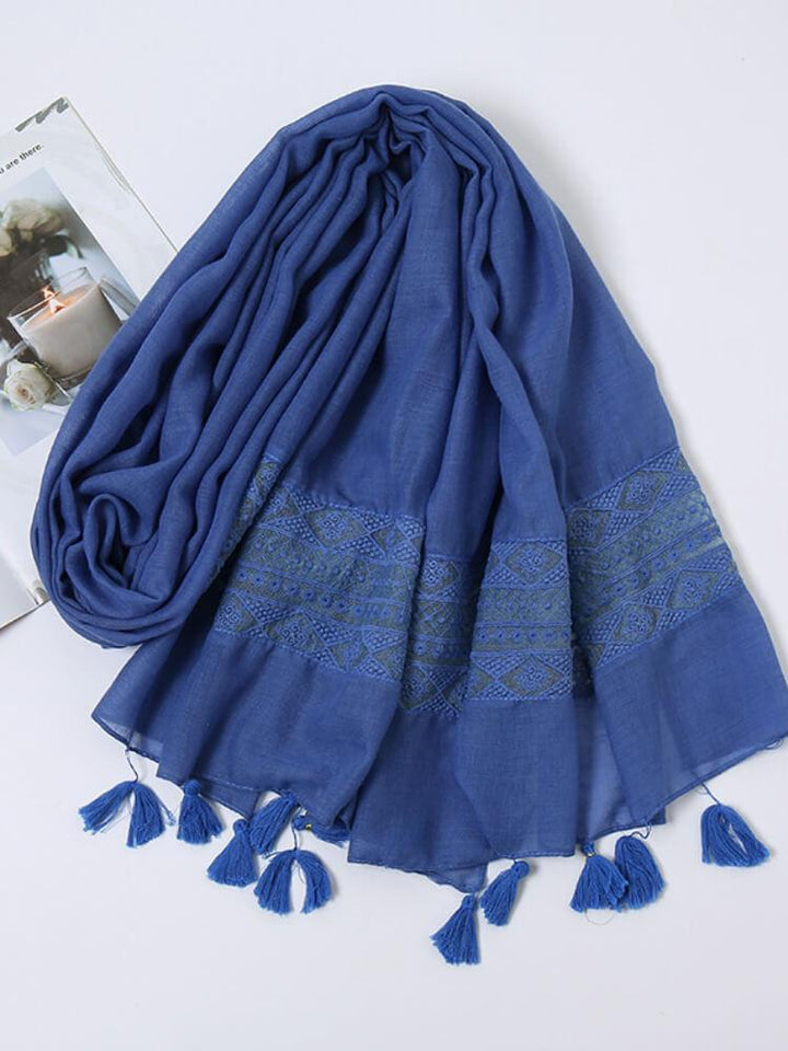 Women's Tie-Dyed Lace Scarf