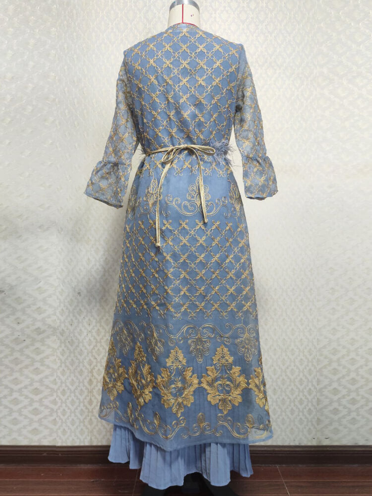 Women's Embroidered Applique Dress Sets