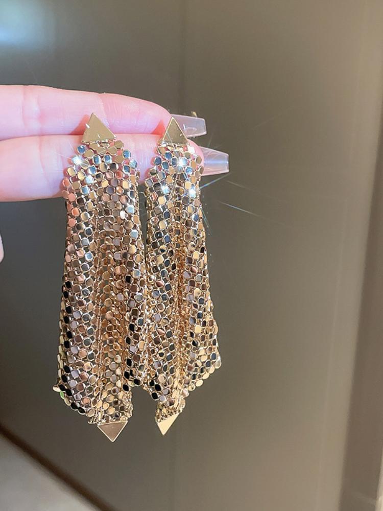 Metal Tassel Earrings