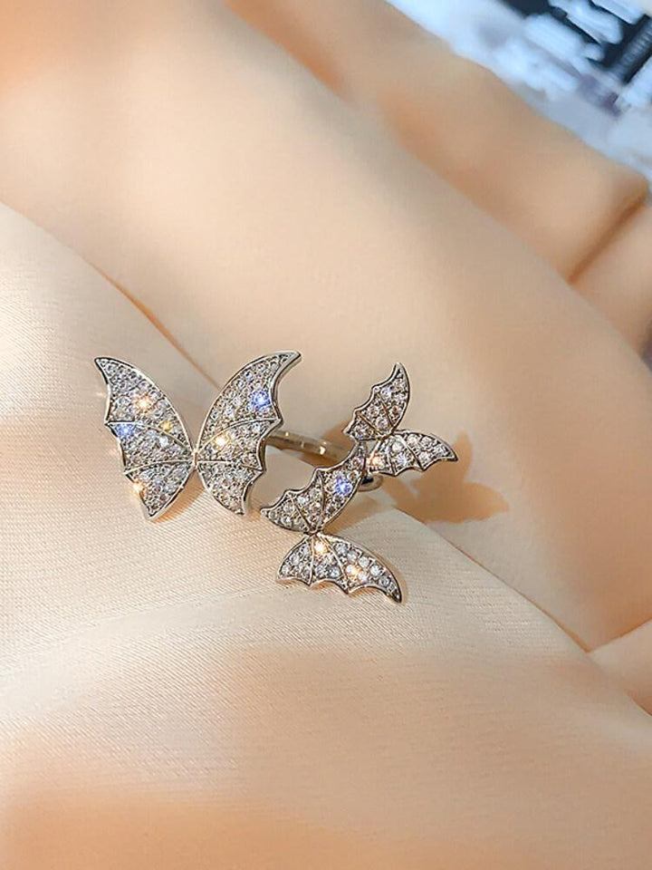 Female Zircon Ring With Butterfly