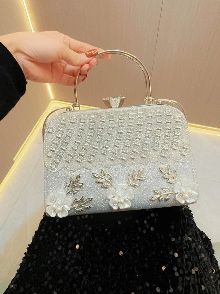 Women's Diamond-Encrusted Crosbody Dinner Handbag