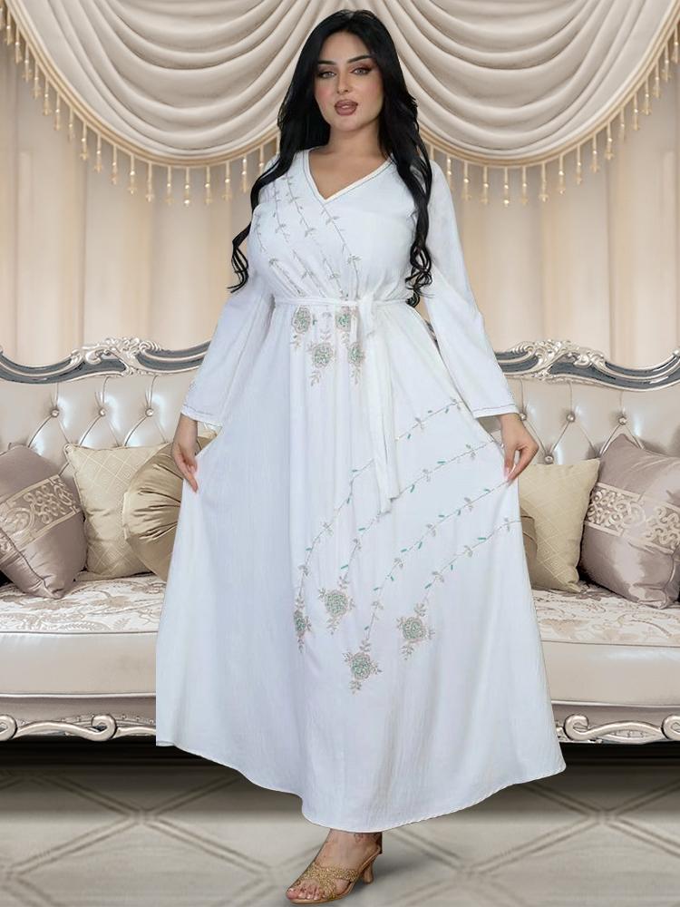 Comfortable Elegant Rhinestone Caftan Dress