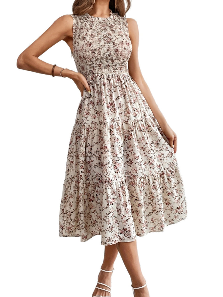 Women's Vacation Swing Floral Dress