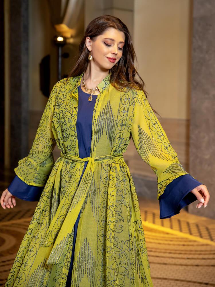 Lotus Leaf Sleeve Outer Two-Piece Sets