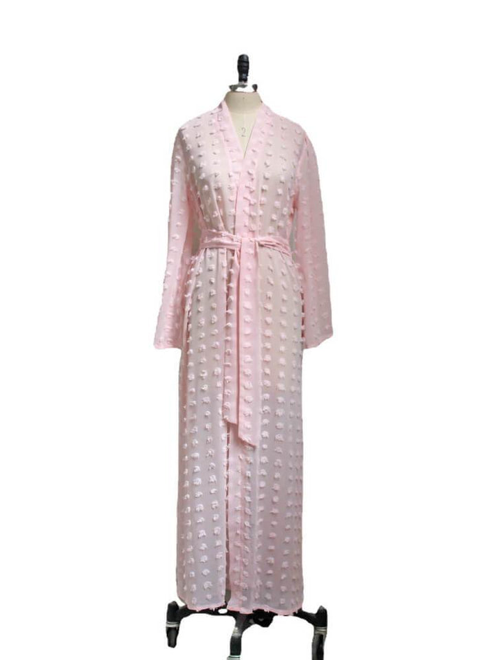 Pink Long Sleeved Women's Coat