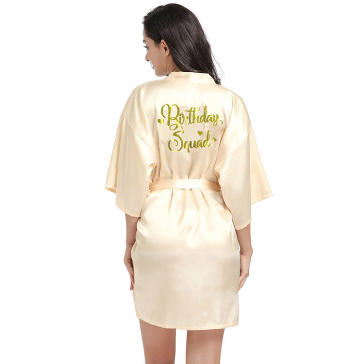 Women's Short Cardigan Nightgown