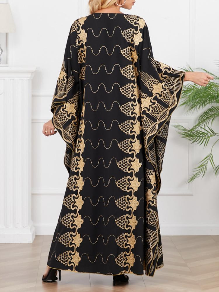 Robe-Print Dress Kaftan