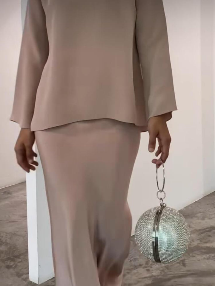 Women's Elegant Solid Color Maxi Dress Sets