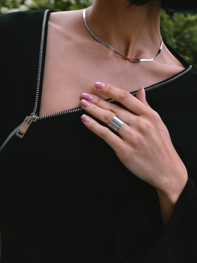 Women's Slant Shoulder Zipper Split Maxi Dress